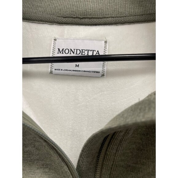 Mondetta SOFT Heathered Full Zip Fleece Jacket Relaxed Fit Size Medium NWT - Picture 3 of 5